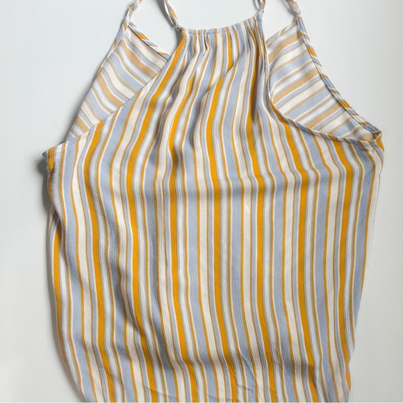 Market & spruce striped spaghetti strap wrap/ bubble/ high low top - Picture 7 of 9